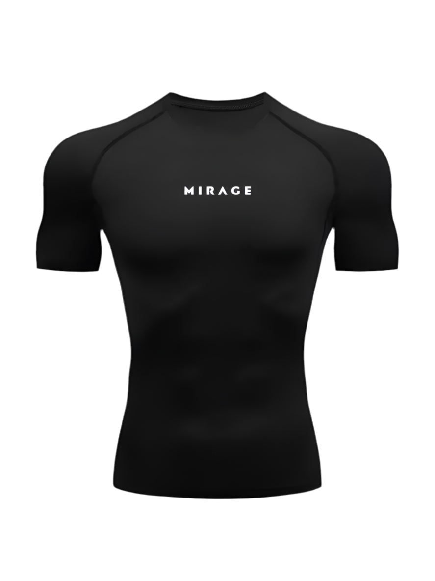'LEGACY' COMPRESSION TEE - BLACK