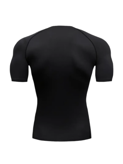 'GENESIS' COMPRESSION TEE - BLACK