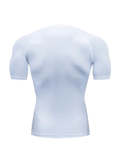 'GENESIS' COMPRESSION TEE - WHITE